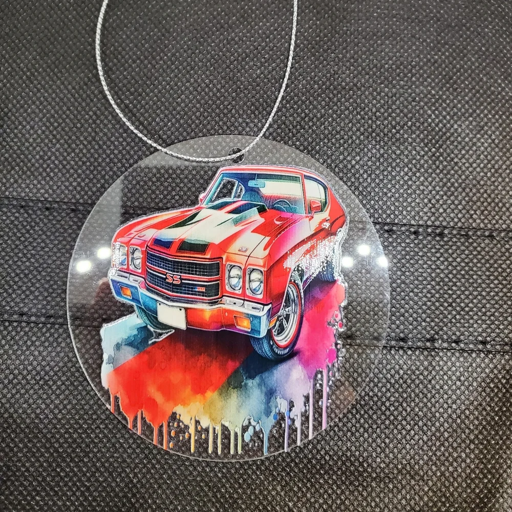B2G1F 12pc Racecar Christmas Ornament Set, New